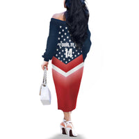 Custom USA Shooting Family Matching Off The Shoulder Long Sleeve Dress and Hawaiian Shirt 2024 Sporty Style - Wonder Print Shop