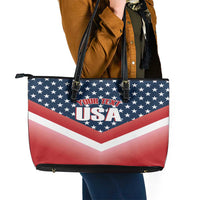 Custom USA Shooting Leather Tote Bag 2024 Sporty Style - Wonder Print Shop