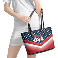 Custom USA Shooting Leather Tote Bag 2024 Sporty Style - Wonder Print Shop