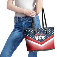 Custom USA Shooting Leather Tote Bag 2024 Sporty Style - Wonder Print Shop