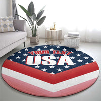 Custom USA Shooting Round Carpet 2024 Sporty Style