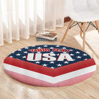 Custom USA Shooting Round Carpet 2024 Sporty Style