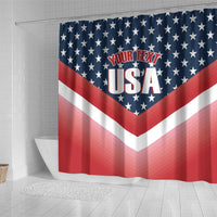 Custom USA Shooting Shower Curtain 2024 Sporty Style