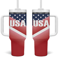 USA Shooting Tumbler With Handle 2024 Sporty Style - Wonder Print Shop