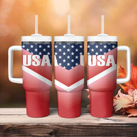 USA Shooting Tumbler With Handle 2024 Sporty Style - Wonder Print Shop