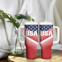 USA Shooting Tumbler With Handle 2024 Sporty Style - Wonder Print Shop