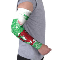 Grunge Green Wales Arm Sleeves Celtic Cross Welsh Red Dragon - Wonder Print Shop