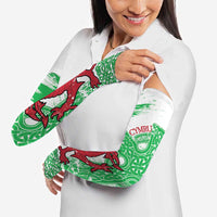 Grunge Green Wales Arm Sleeves Celtic Cross Welsh Red Dragon - Wonder Print Shop