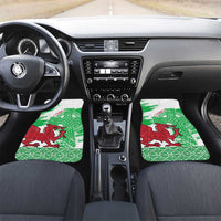 Grunge Green Wales Car Mats Celtic Cross Welsh Red Dragon - Wonder Print Shop