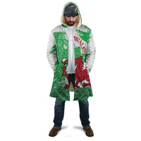Grunge Green Wales Cloak Celtic Cross Welsh Red Dragon - Wonder Print Shop