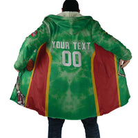 Lithuania Tie Dye Basketball Custom Cloak Lietuva Skeleton Green - Wonder Print Shop