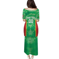 Lithuania Tie Dye Basketball Custom Puletasi Lietuva Skeleton Green - Wonder Print Shop