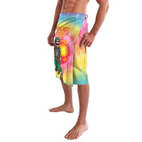 Lithuania Basketball Custom Lavalava 100th Anniversary Skeleton Colorful Tie Dye - Wonder Print Shop