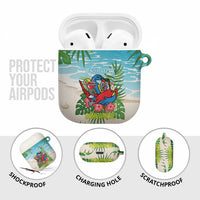 Guyana Christmas AirPods Case Chilling Macaw It's 5 o'clock Somewhere - Wonder Print Shop