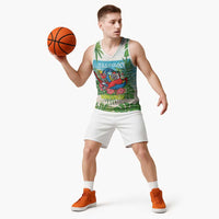 Guyana Christmas Basketball Jersey Chilling Macaw It's 5 o'clock Somewhere - Wonder Print Shop