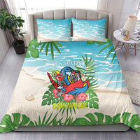 Guyana Christmas Bedding Set Chilling Macaw It's 5 o'clock Somewhere - Wonder Print Shop