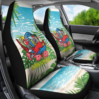 Guyana Christmas Car Seat Cover Chilling Macaw It's 5 o'clock Somewhere - Wonder Print Shop