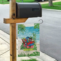 Guyana Christmas Garden Flag Chilling Macaw It's 5 o'clock Somewhere - Wonder Print Shop