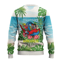 Guyana Christmas Ugly Christmas Sweater Chilling Macaw It's 5 o'clock Somewhere - Wonder Print Shop