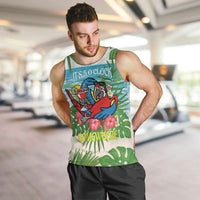 Guyana Christmas Men Tank Top Chilling Macaw It's 5 o'clock Somewhere - Wonder Print Shop