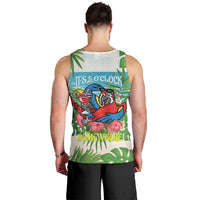 Guyana Christmas Men Tank Top Chilling Macaw It's 5 o'clock Somewhere - Wonder Print Shop