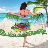 Guyana Christmas Sarong Chilling Macaw It's 5 o'clock Somewhere - Wonder Print Shop