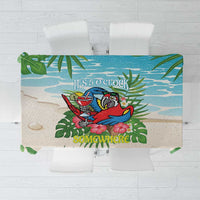 Guyana Christmas Tablecloth Chilling Macaw It's 5 o'clock Somewhere - Wonder Print Shop