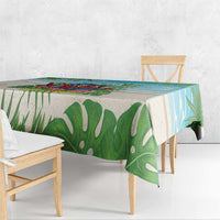 Guyana Christmas Tablecloth Chilling Macaw It's 5 o'clock Somewhere - Wonder Print Shop