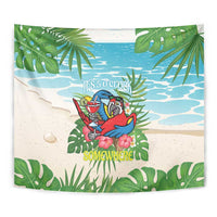 Guyana Christmas Tapestry Chilling Macaw It's 5 o'clock Somewhere - Wonder Print Shop