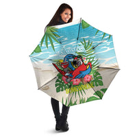 Guyana Christmas Umbrella Chilling Macaw It's 5 o'clock Somewhere - Wonder Print Shop