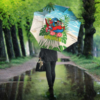 Guyana Christmas Umbrella Chilling Macaw It's 5 o'clock Somewhere - Wonder Print Shop