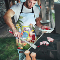 Guyana Christmas Apron Macaw Red-fan Parrot Tropical Vibes - Wonder Print Shop