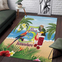 Guyana Christmas Area Rug Macaw Red-fan Parrot Tropical Vibes - Wonder Print Shop