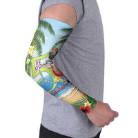 Guyana Christmas Arm Sleeves Macaw Red-fan Parrot Tropical Vibes - Wonder Print Shop