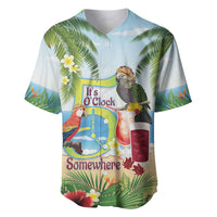Guyana Christmas Baseball Jersey Macaw Red-fan Parrot Tropical Vibes - Wonder Print Shop