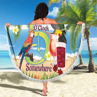 Guyana Christmas Beach Blanket Macaw Red-fan Parrot Tropical Vibes - Wonder Print Shop