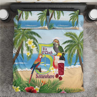 Guyana Christmas Bedding Set Macaw Red-fan Parrot Tropical Vibes - Wonder Print Shop