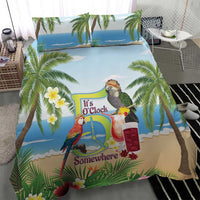 Guyana Christmas Bedding Set Macaw Red-fan Parrot Tropical Vibes - Wonder Print Shop