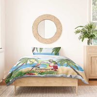 Guyana Christmas Bedding Set Macaw Red-fan Parrot Tropical Vibes - Wonder Print Shop