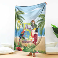 Guyana Christmas Blanket Macaw Red-fan Parrot Tropical Vibes - Wonder Print Shop