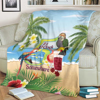 Guyana Christmas Blanket Macaw Red-fan Parrot Tropical Vibes - Wonder Print Shop