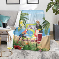 Guyana Christmas Blanket Macaw Red-fan Parrot Tropical Vibes - Wonder Print Shop