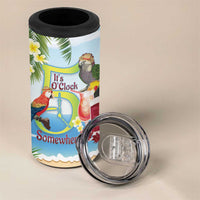 Guyana Christmas 4 in 1 Can Cooler Tumbler Macaw Red-fan Parrot Tropical Vibes - Wonder Print Shop