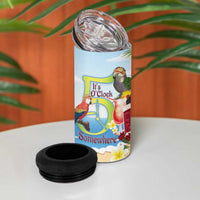 Guyana Christmas 4 in 1 Can Cooler Tumbler Macaw Red-fan Parrot Tropical Vibes - Wonder Print Shop