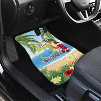 Guyana Christmas Car Mats Macaw Red-fan Parrot Tropical Vibes - Wonder Print Shop