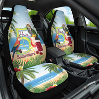 Guyana Christmas Car Seat Cover Macaw Red-fan Parrot Tropical Vibes - Wonder Print Shop