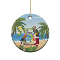 Guyana Christmas Ceramic Ornament Macaw Red-fan Parrot Tropical Vibes - Wonder Print Shop