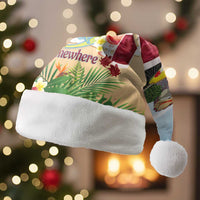 Guyana Christmas Santa Hat Macaw Red-fan Parrot Tropical Vibes - Wonder Print Shop