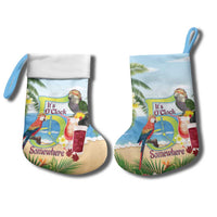 Guyana Christmas Stocking Macaw Red-fan Parrot Tropical Vibes - Wonder Print Shop