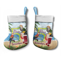 Guyana Christmas Stocking Macaw Red-fan Parrot Tropical Vibes - Wonder Print Shop